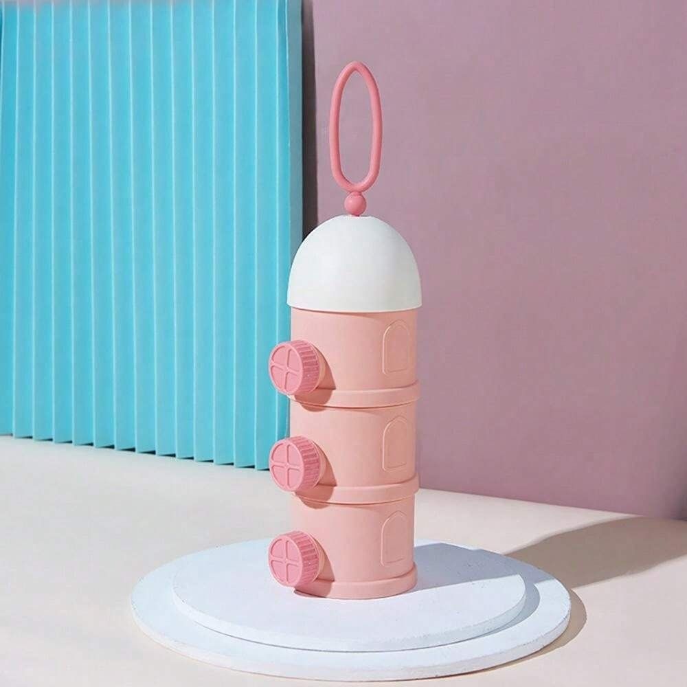 3-Layer Stackable Tower Milk Powder Dispenser with Side Pour Spout (1) - Plastic