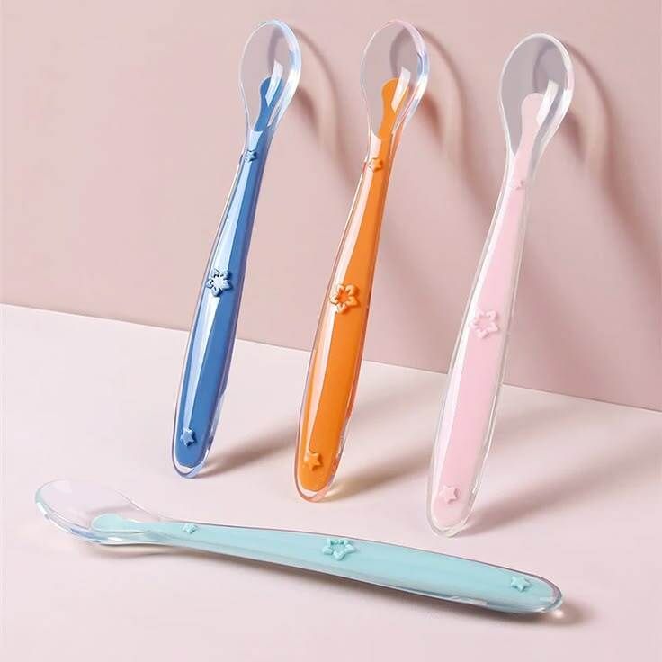Silicone Spoon for babies, Pack of 2, Training Spoon - BPA Free & Food grade Silicone, 100% safe for babies-image-30