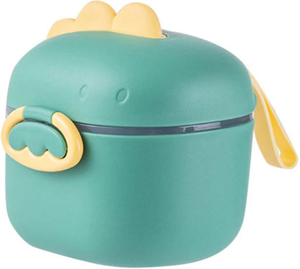 Baby Travel Formula Dispenser with Handle & Scoop, Milk Powder Storage Box- Plastic-image-34