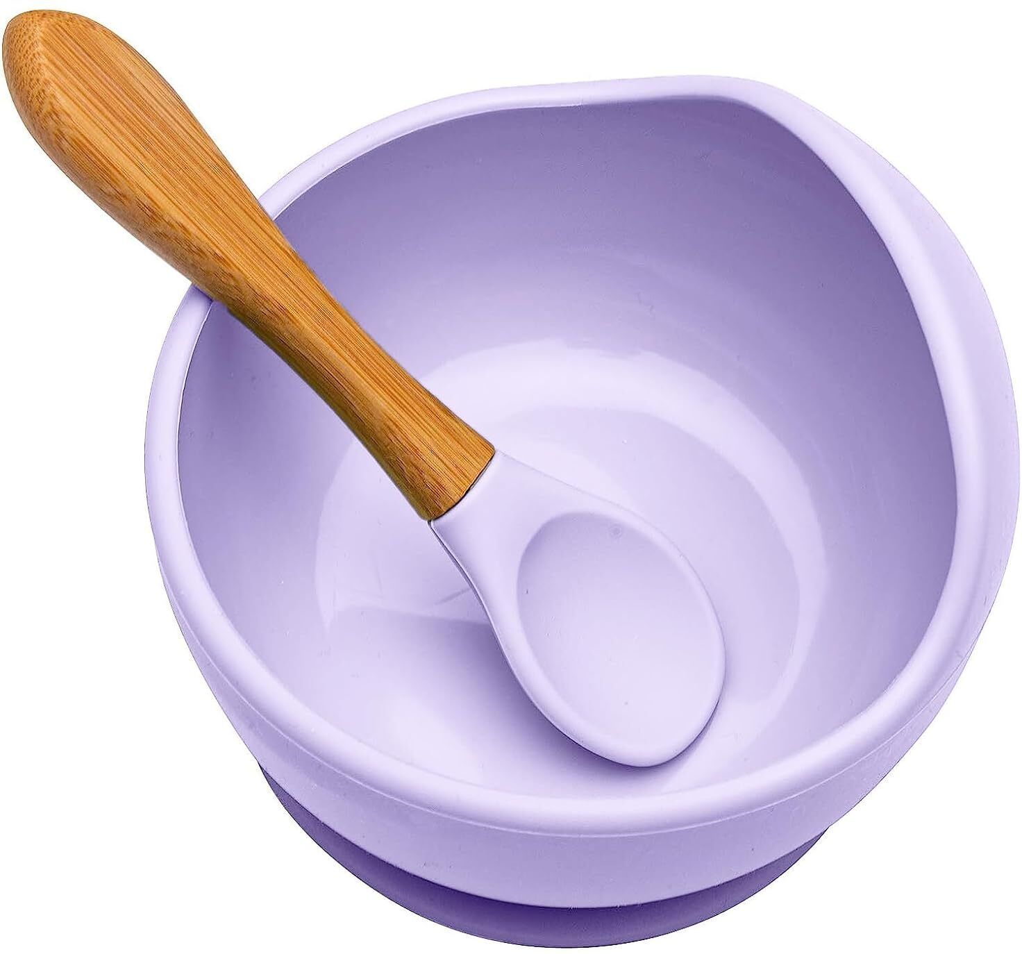 Feeding Silicone Bowl With Spoon For Toddler & Baby Non-slip Design- Silicon-image-37
