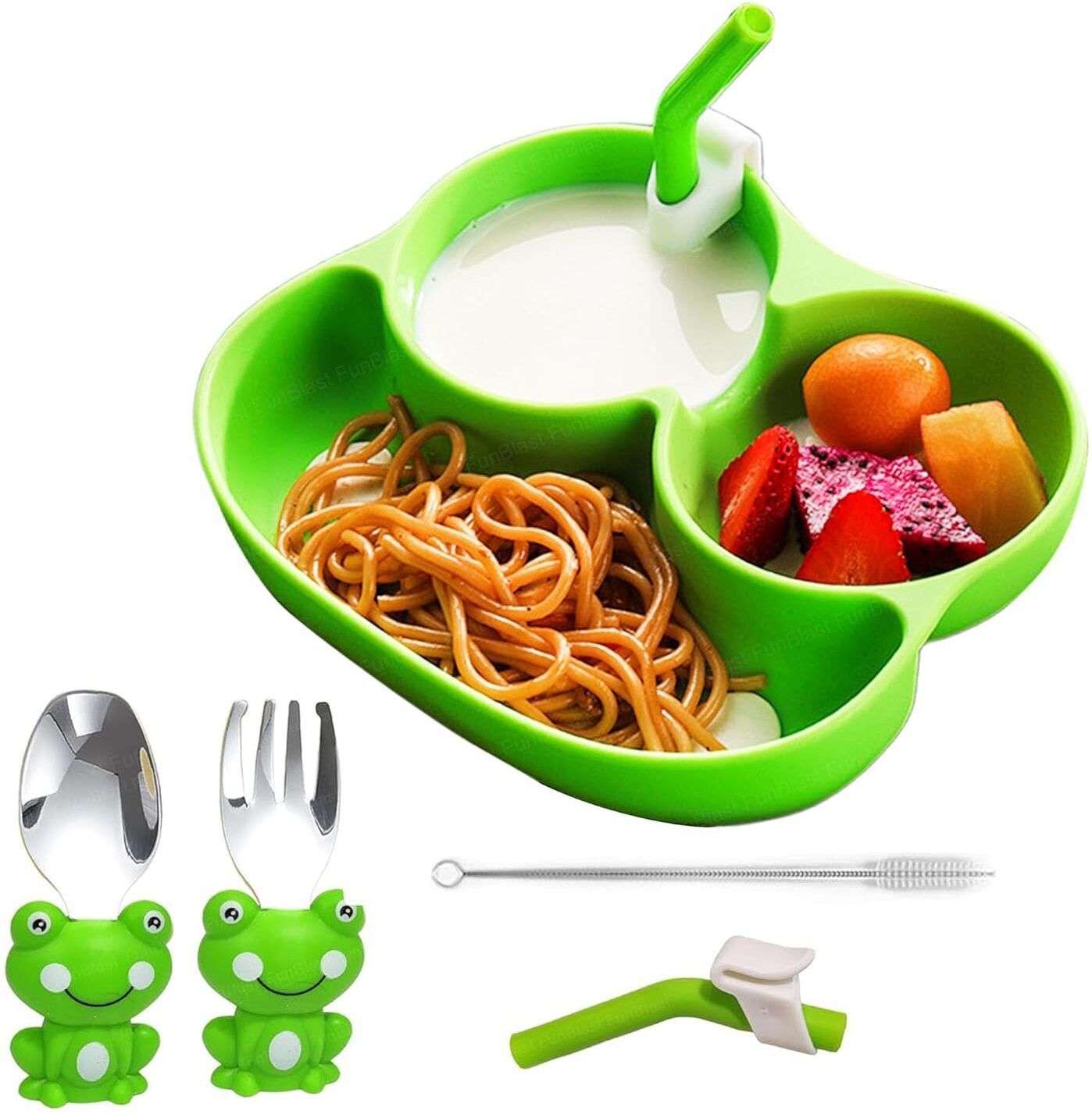 funblast Baby Feeding Set with Spoon, Fork and Sipper for Kids - Silicone-picture-39