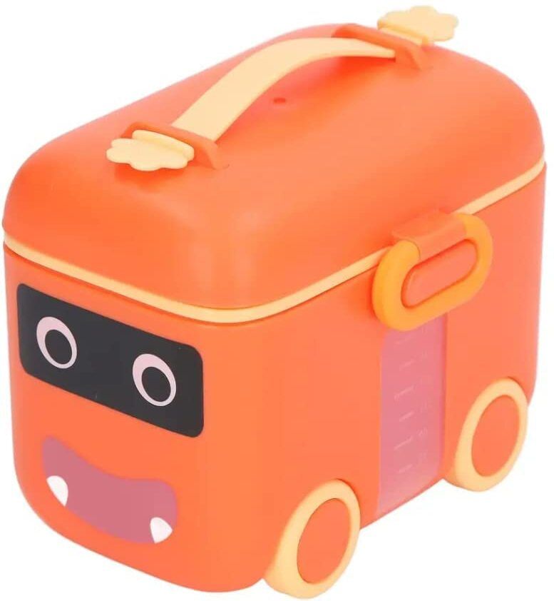 Cartoon Car Shape Baby Portable Infant Snack Container Milk Powder Box - PP-image-49