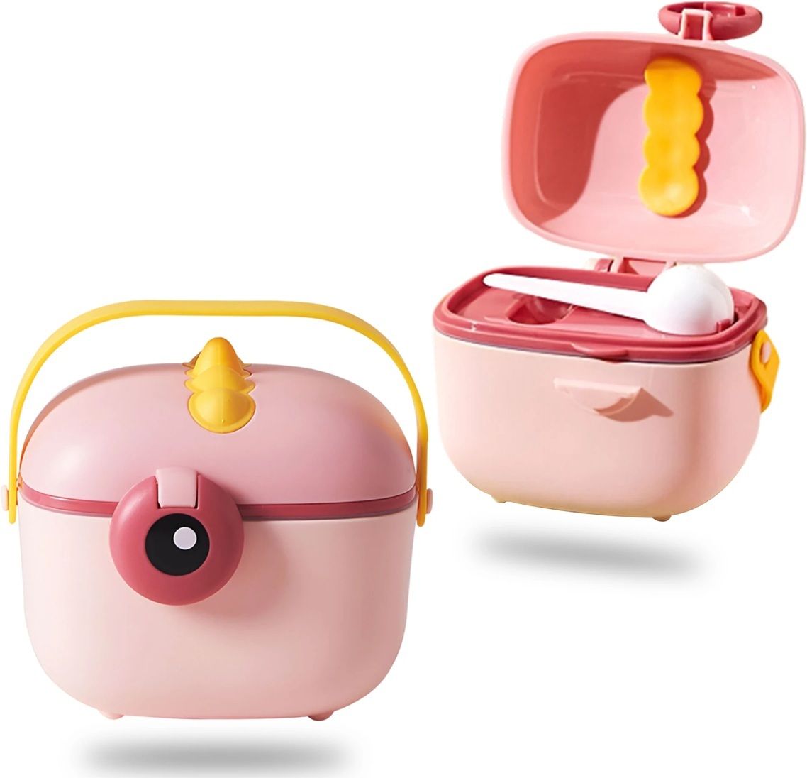 qblyn Baby Formula Box with Handle & Spoon - BPA-Free-picture-3