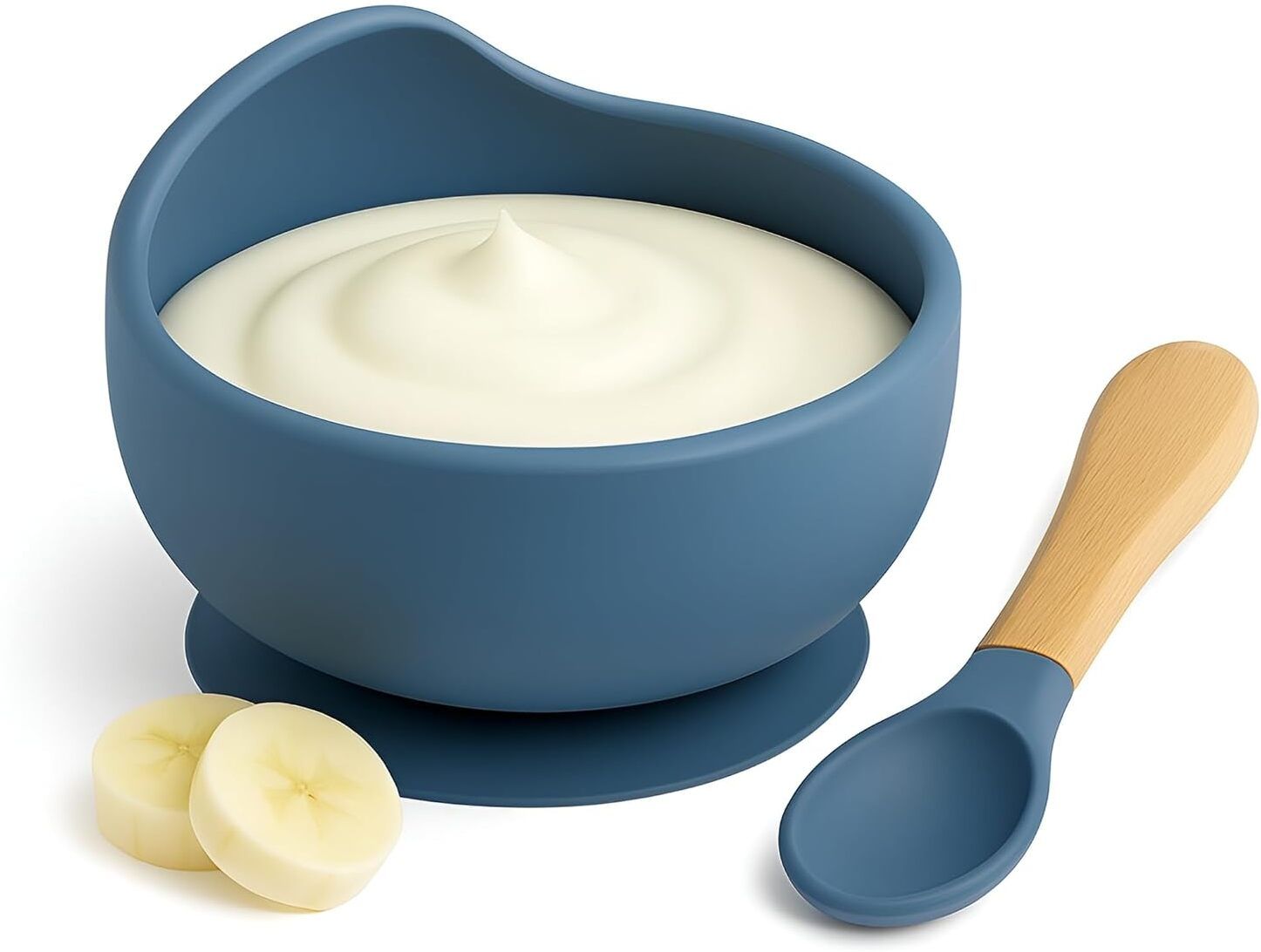 Easy to Carry Silicone Baby Feeding Set - Bowl - Spoon - silicone-image-17