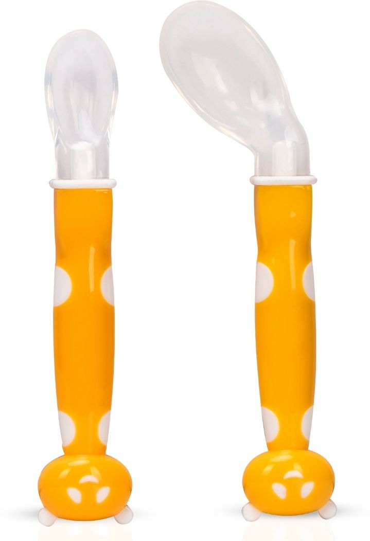 ACE- The Flexi Silicon Feeding Spoon Set- Pack of 2, Food Grade- PP, Silicon-image-35