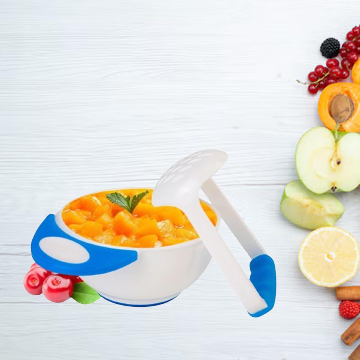 Grinding Feeding Bowl, Portable Masher/Serving Bowl For Baby Food Preparation- Silicone