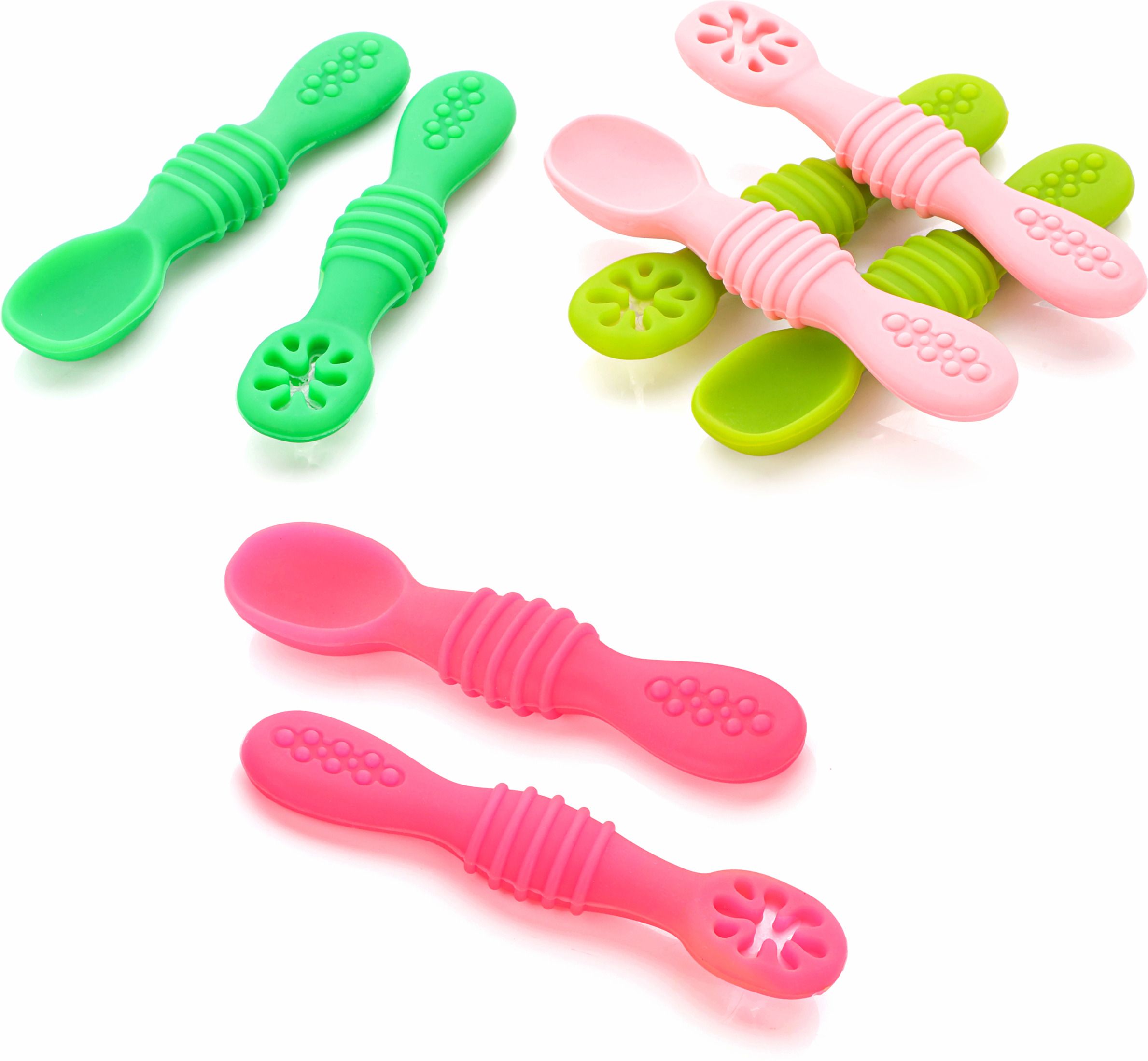 chanak Silicone Baby Spoons, Baby Traning Spoon for Infant Boys & Girls (Pack of 8) - Silicon-picture-25