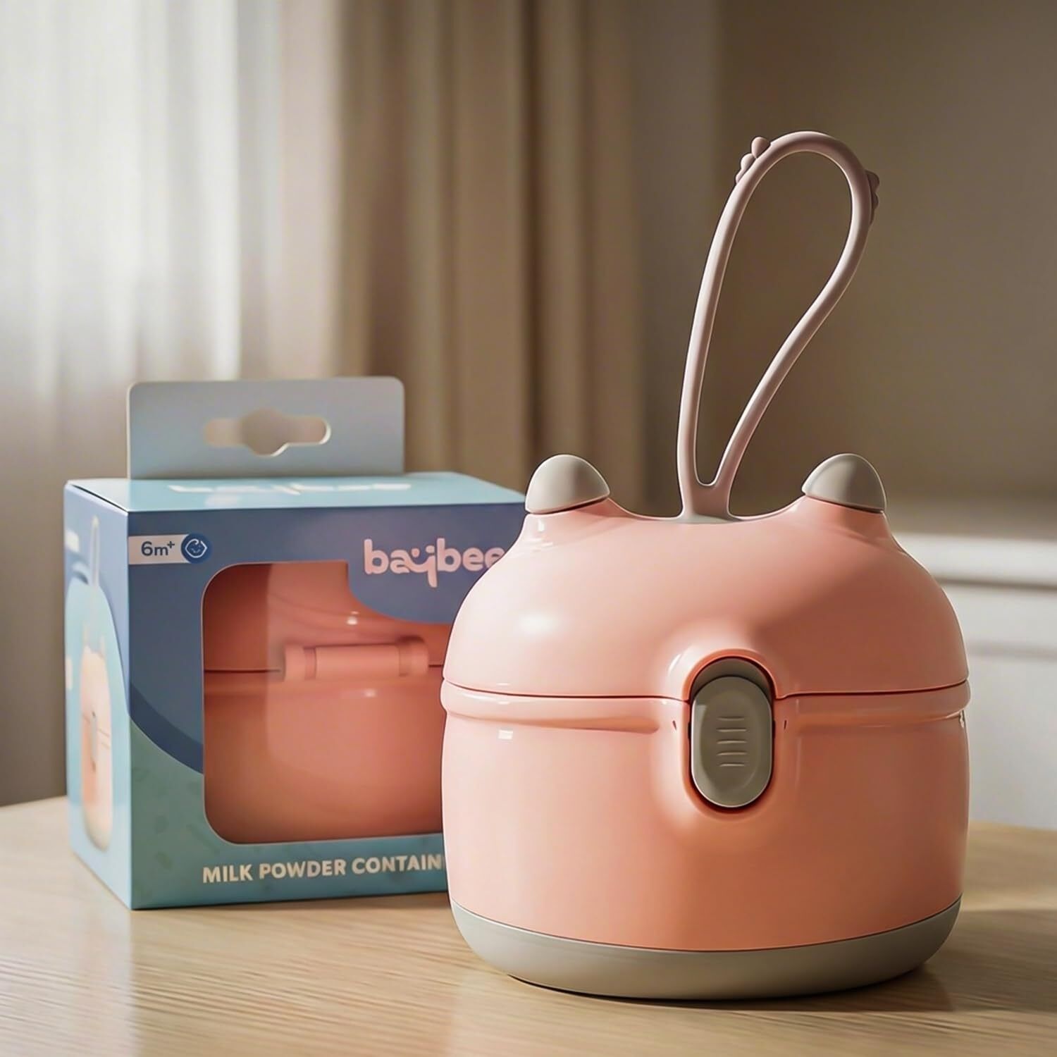 Portable Baby Formula Dispenser, Travel Milk Powder Formula Container with Scoop - Plastic-image-4