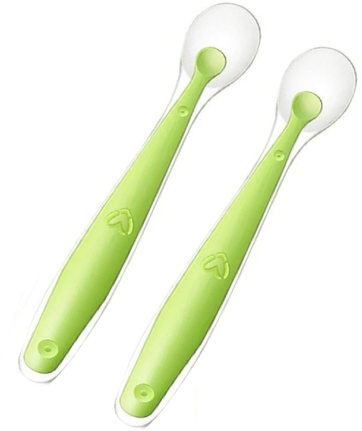 mopslik Soft Silicone Gel Tip Baby Infant Feeding Training Spoon Pack of 2 (Green)- Plastic, Silicone-picture-24