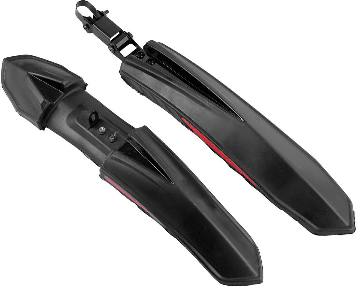 byking Front & Rear Super Quality Mudguard with Reflective Tape and Iron Fitting Full Length Front & Rear Fender image 1