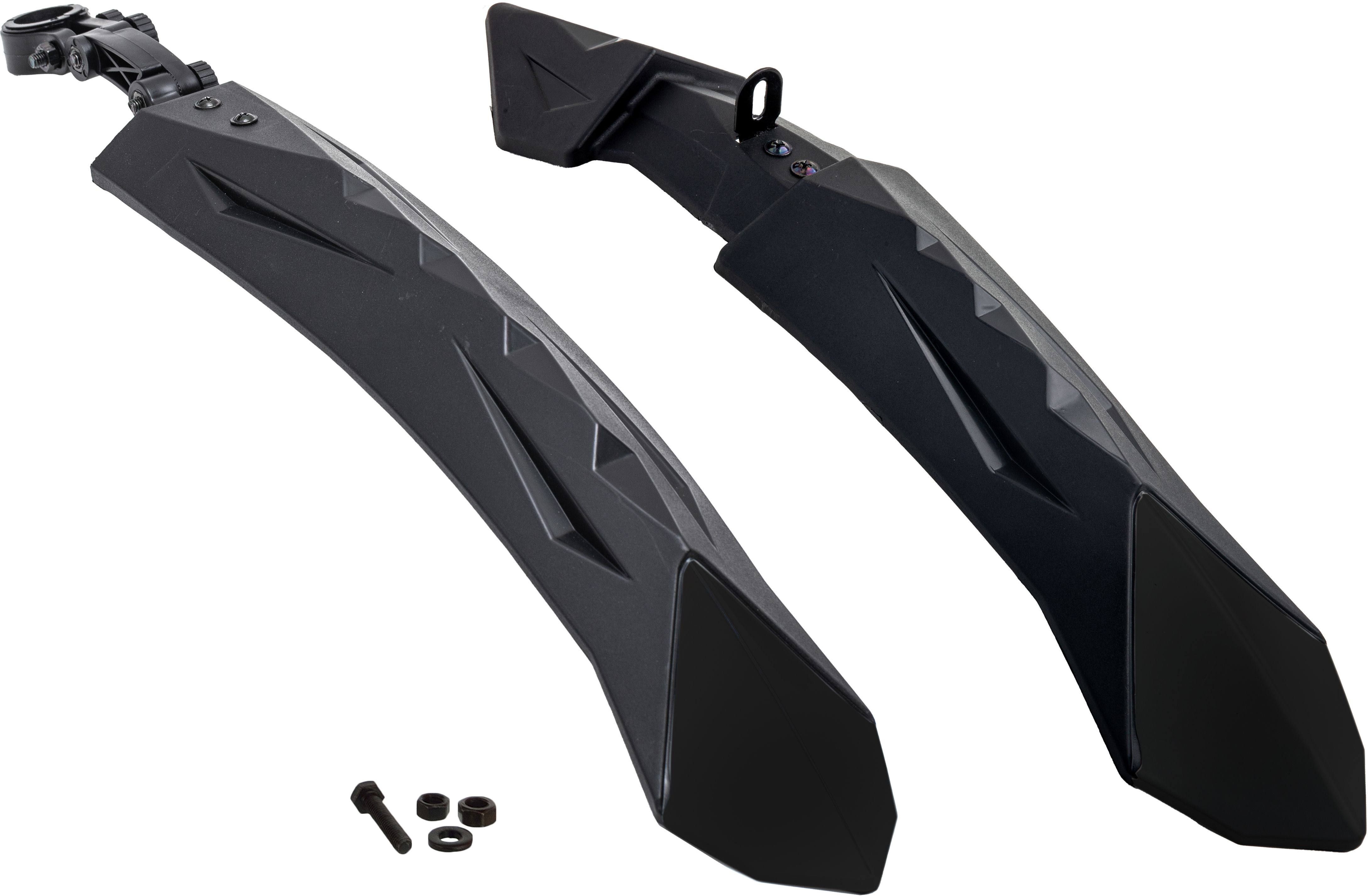 Bicycle DIAMOND Mudguard Fits 24", 26", V- Brake, MTB & ATB Cycles, NEW MODEL Clip-on Front & Rear Fender-image-34