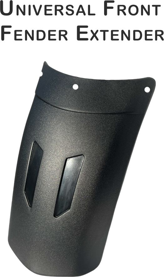 Universal Front Fender Extender Mudguard Extension Fits for all Motorcycle Clip-on Front & Rear Fender