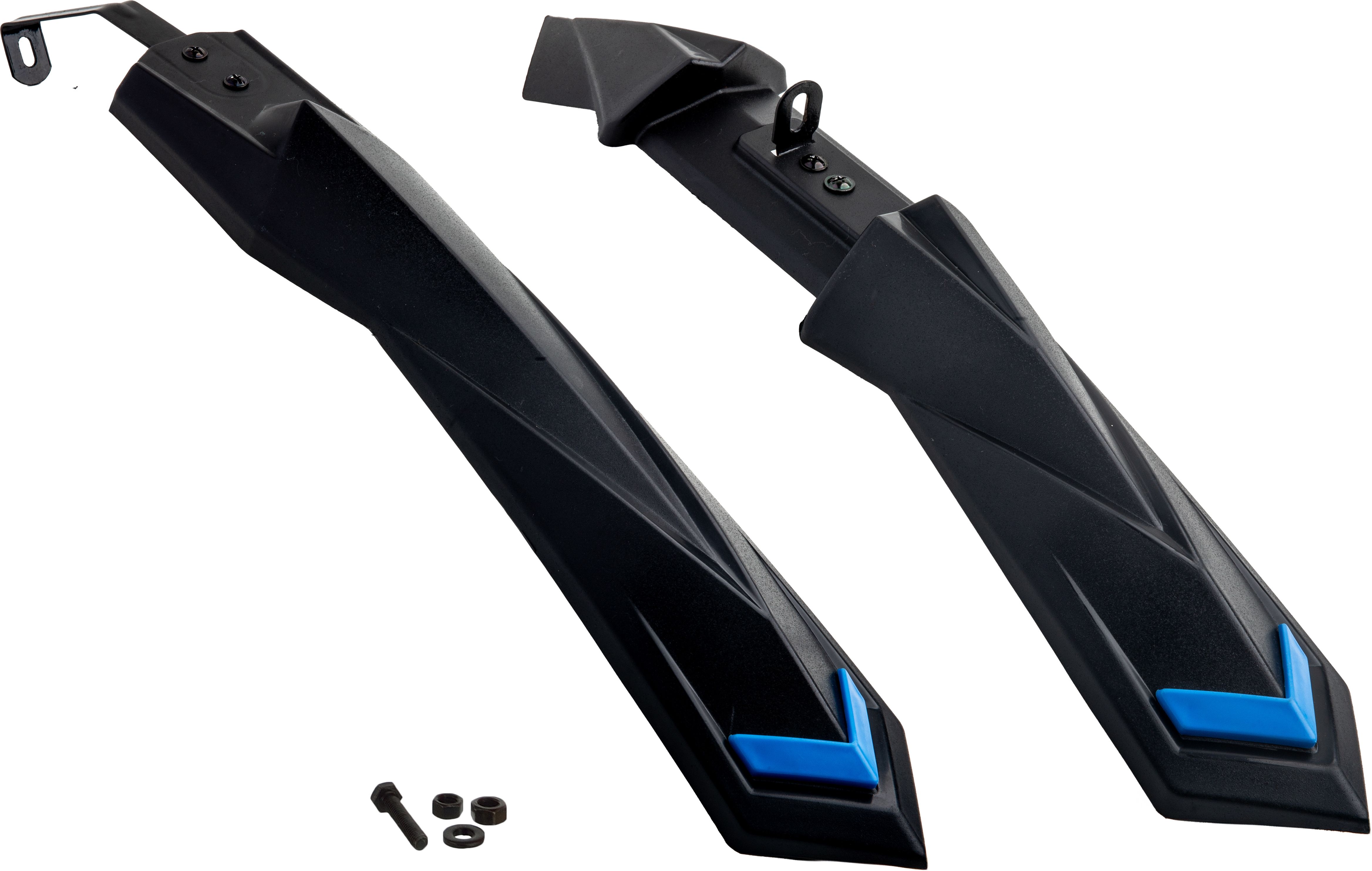 dark horse Bicycle MX2 Mudguard Fits 24",26", In Built Carrier Cycles, NEW Metal Clip Model Clip-on Front & Rear Fender-picture-21