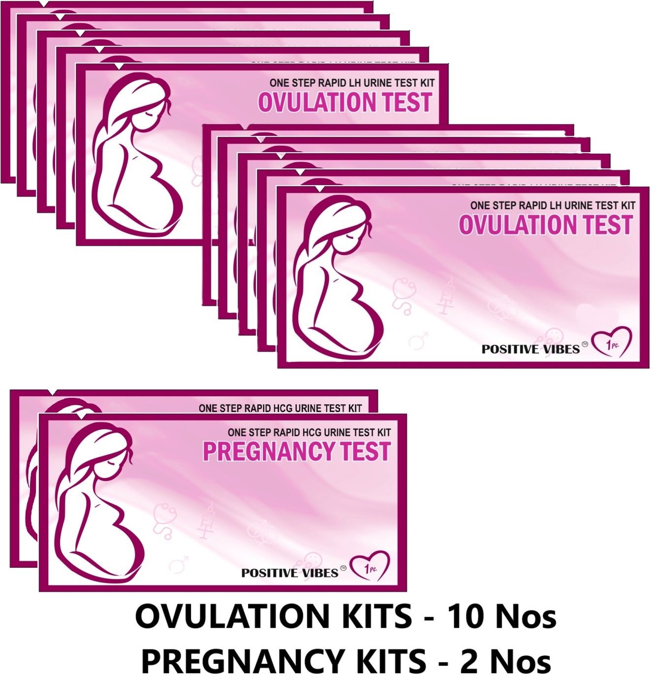 One step Rapid LH urine Test| 2 preg kit & 10 Ovulation Kit