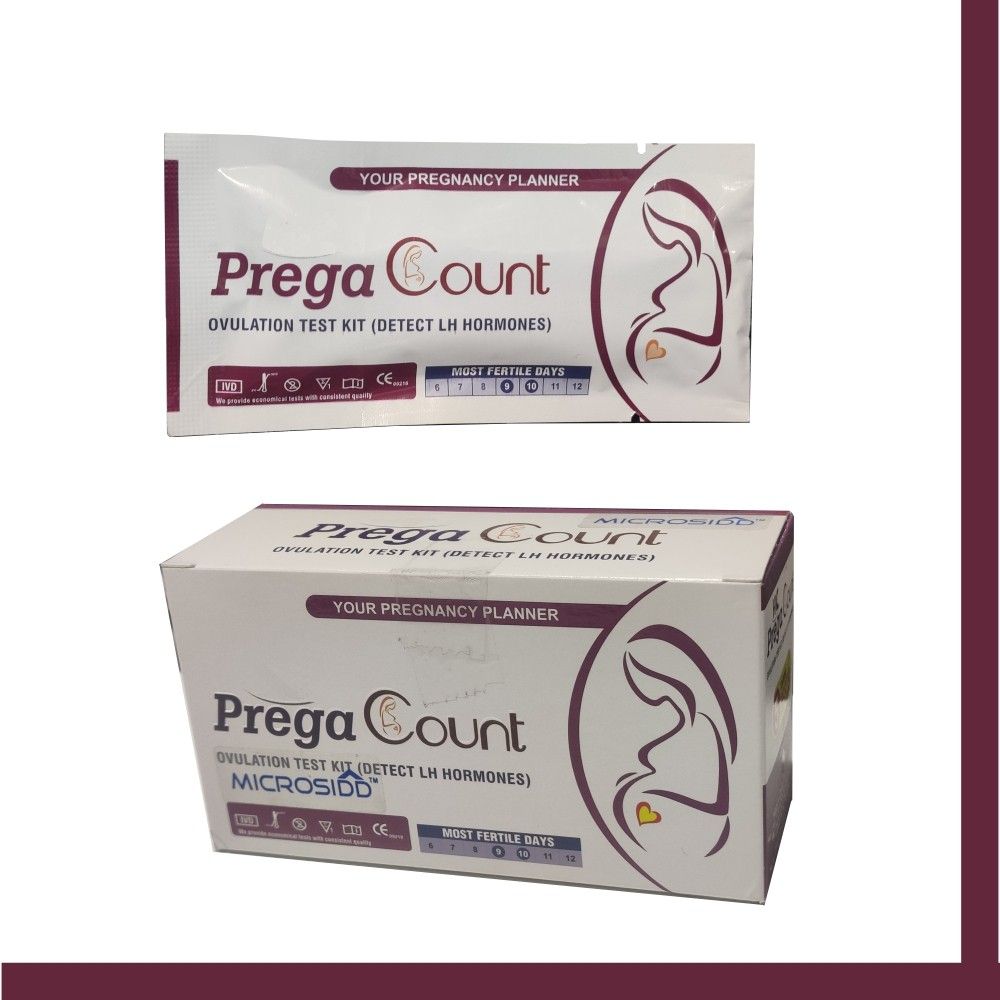 Prega Count Instant LH Ovulation Kit Ovulation Kit