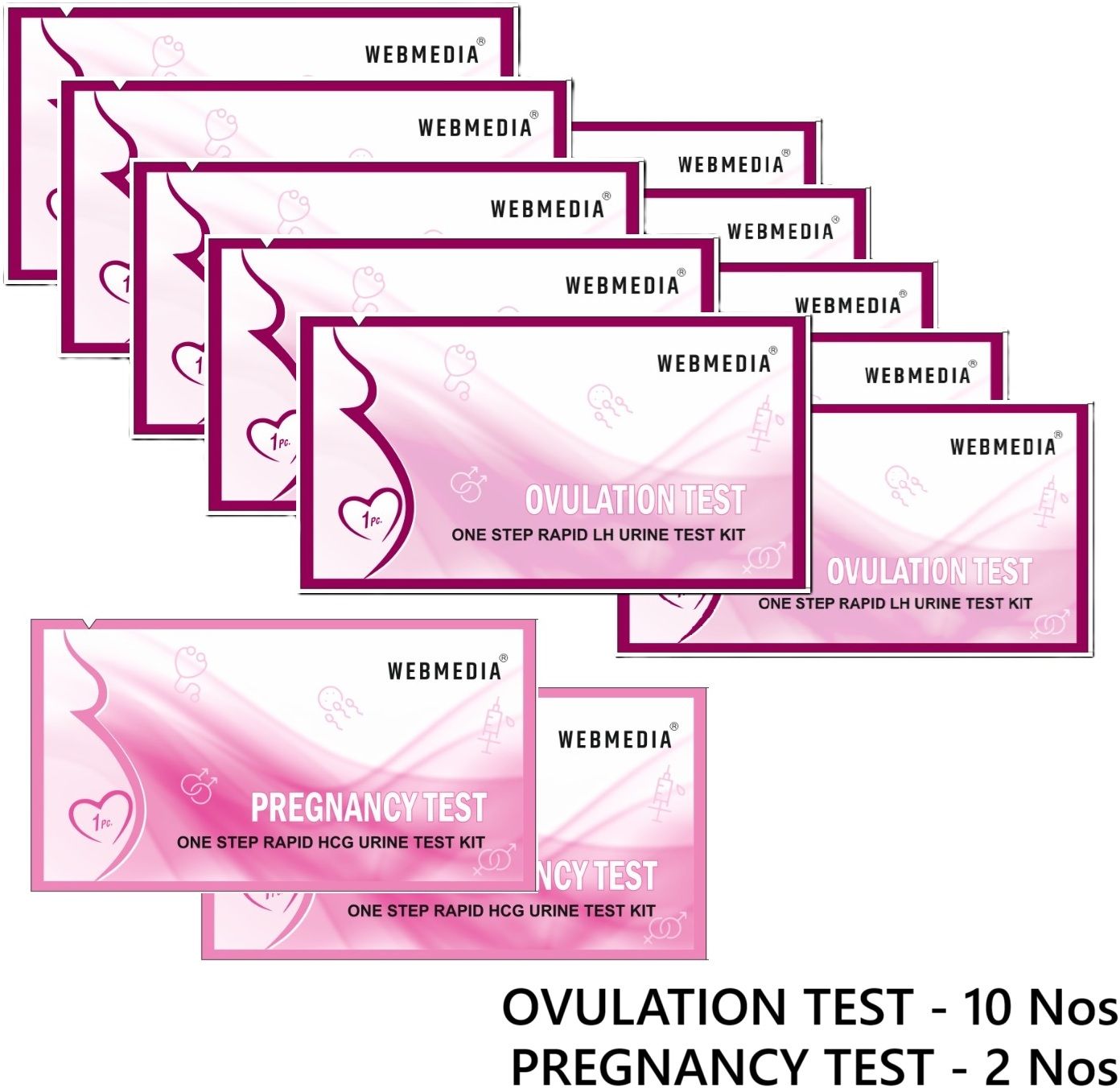 One step Rapid LH urine Test|2 preg kit & 10 Ovulation Kit