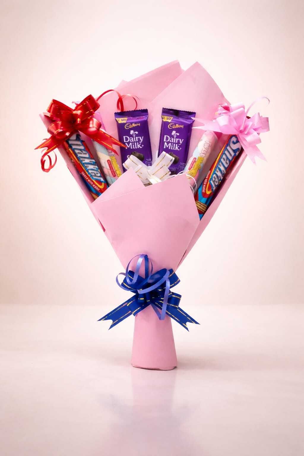 Chocolate Bouquet gift|6 pcs chocolate|Ideal Gift for anniversary |birthday gift Paper Gift Box-image-33