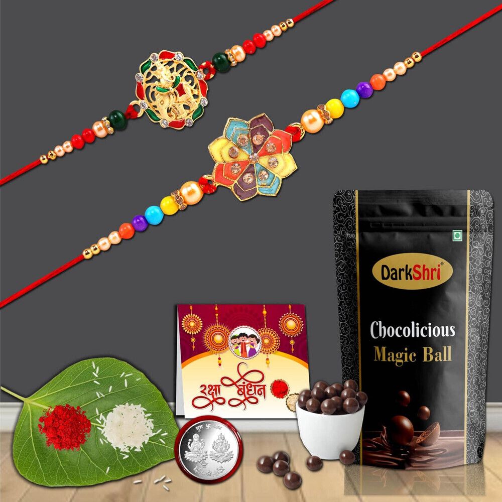 anshri 1*66.p Rakhi ComboRakhi - Set of 2 Assorted Gift Box-picture-14