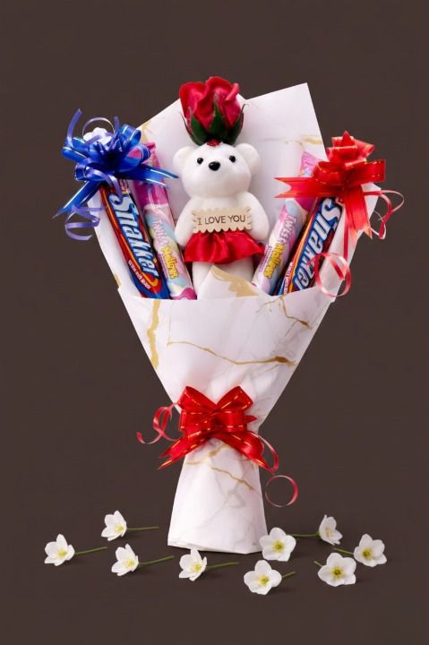 Chocolate Bouquet|Gift for Love valentine birthday anniversary Surprise Gift Box Paper Gift Box-image-32