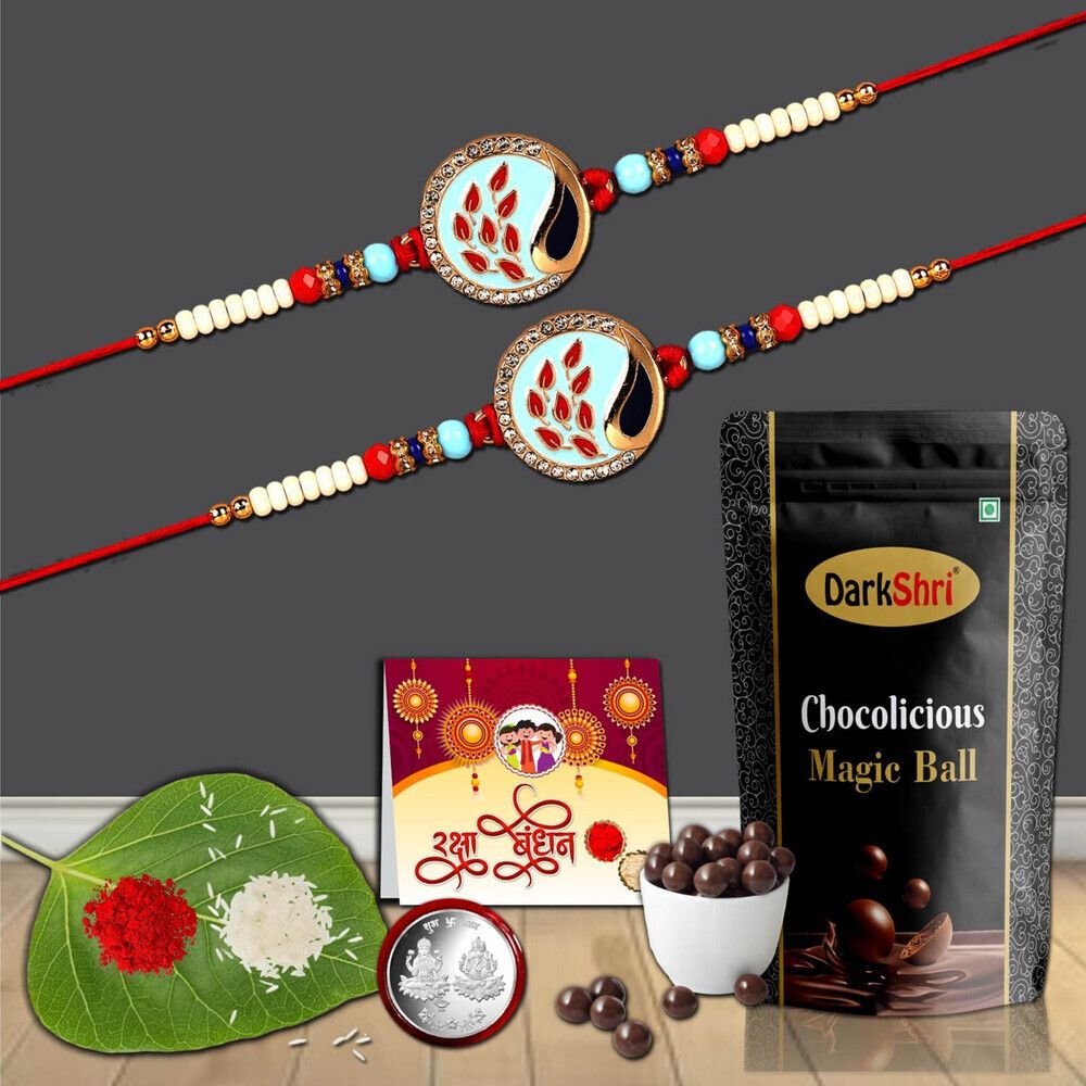 74-74.p Rakhi ComboRakhi - Set of 2 Assorted Gift Box-image-18