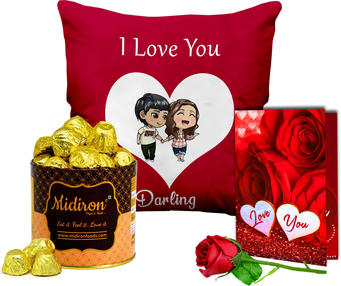 Valentine’s Day Gift Combo For Couple (Love Gift Pack) Microfibre, Paper Gift Box-image-1