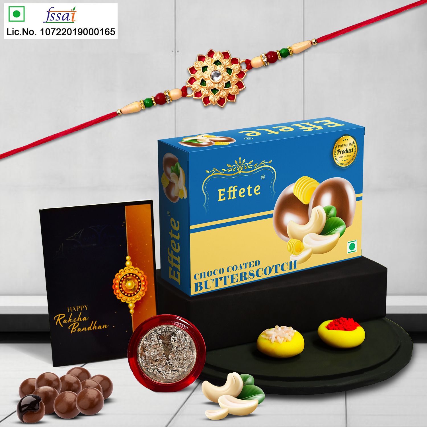 Rakhi For Brother |Rakhi with Chocolate | Rakshabandhan gift set |Y22K1_501_BS32 Assorted Gift Box-image-49