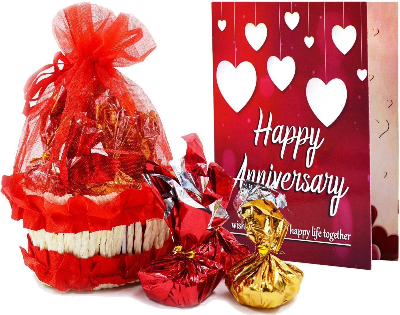 Anniversary Gift for Wife | Wedding Anniversary Chocolate Gift for Wife /Husband Wooden, Paper Gift Box-image-49