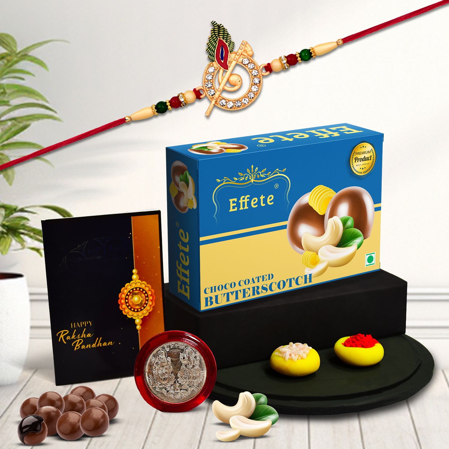 Rakhi For Brother |Rakhi with Chocolate | Rakshabandhan gift set |Y22K1_703_BS32 Assorted Gift Box-image-46