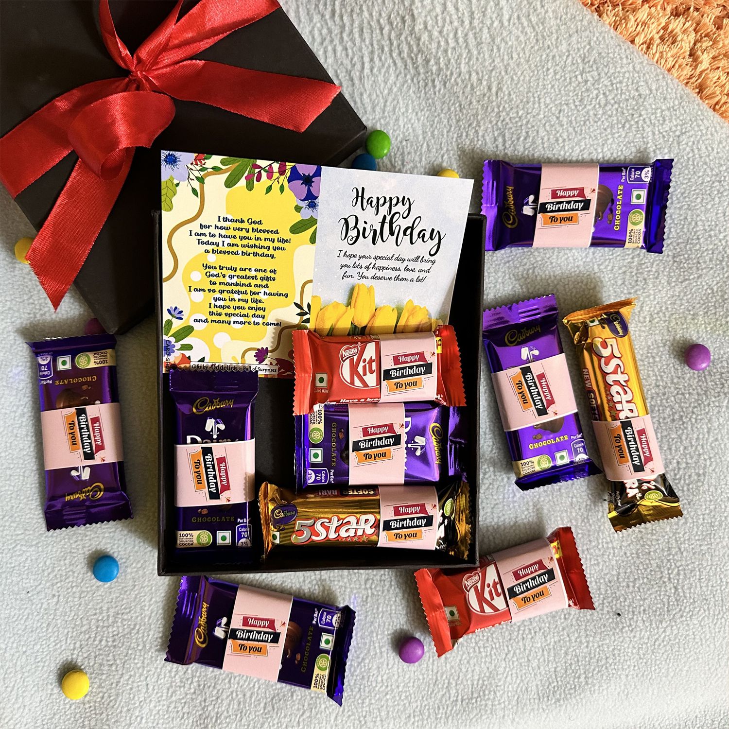 Birthday gift for girls friends Chocolate gift for boyfriend couple Friend Paper Gift Box-image-36