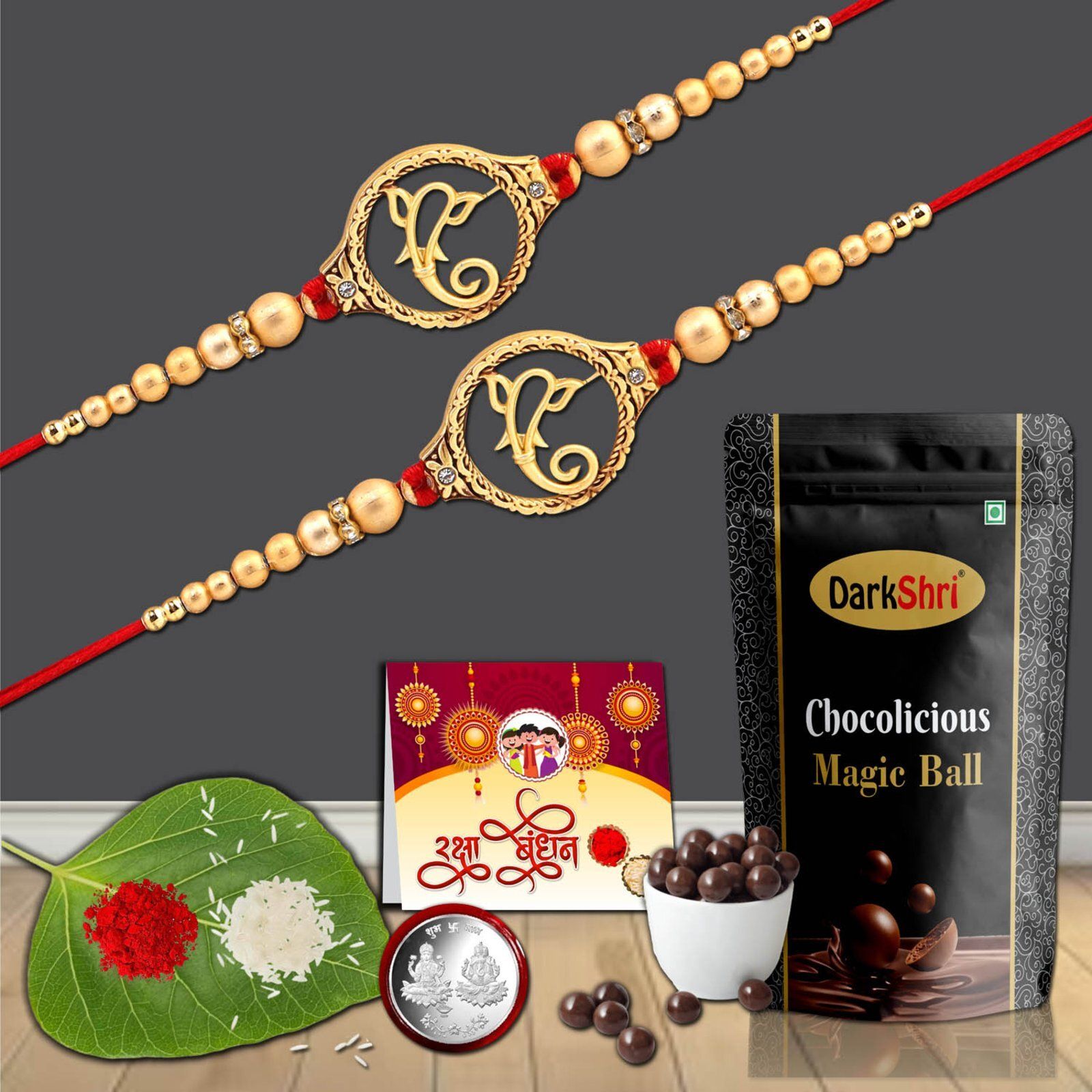 darkshri 64*64.p Rakhi For Brother, Rakhi Combo, rakhi gift hamper, Rakhi set of 2 Assorted Gift Box-picture-28