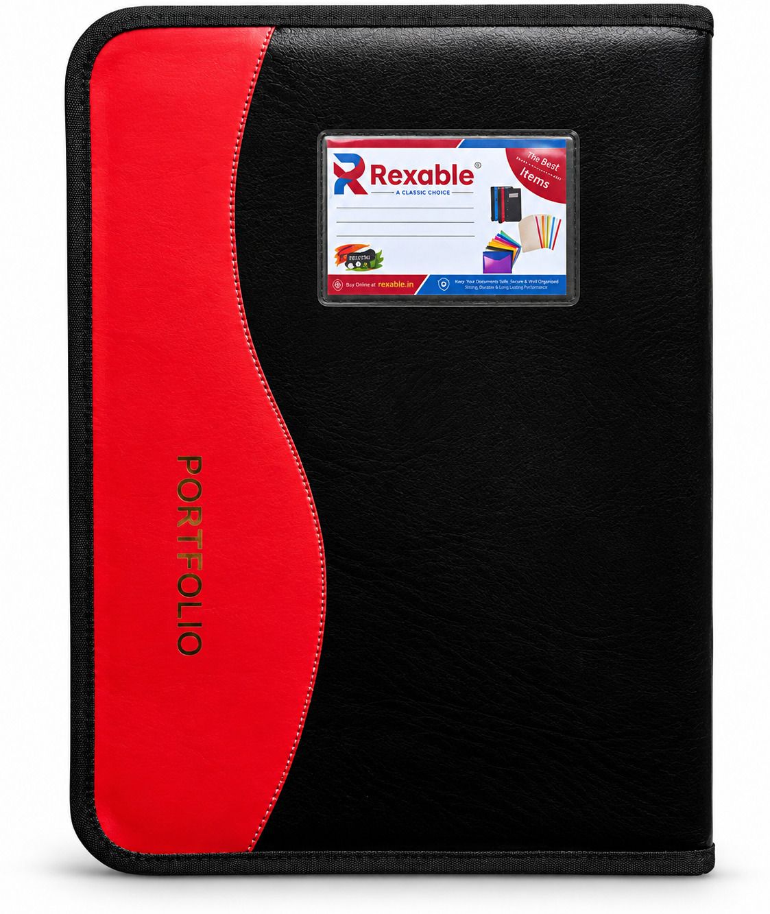 Leatherette Chain Bag file folder 20 Leaf Pack of 1 Files for documents Document file Document file bag File File folder for documents Documents file Folder file Certificate holder file File organizer Stationery-image-3