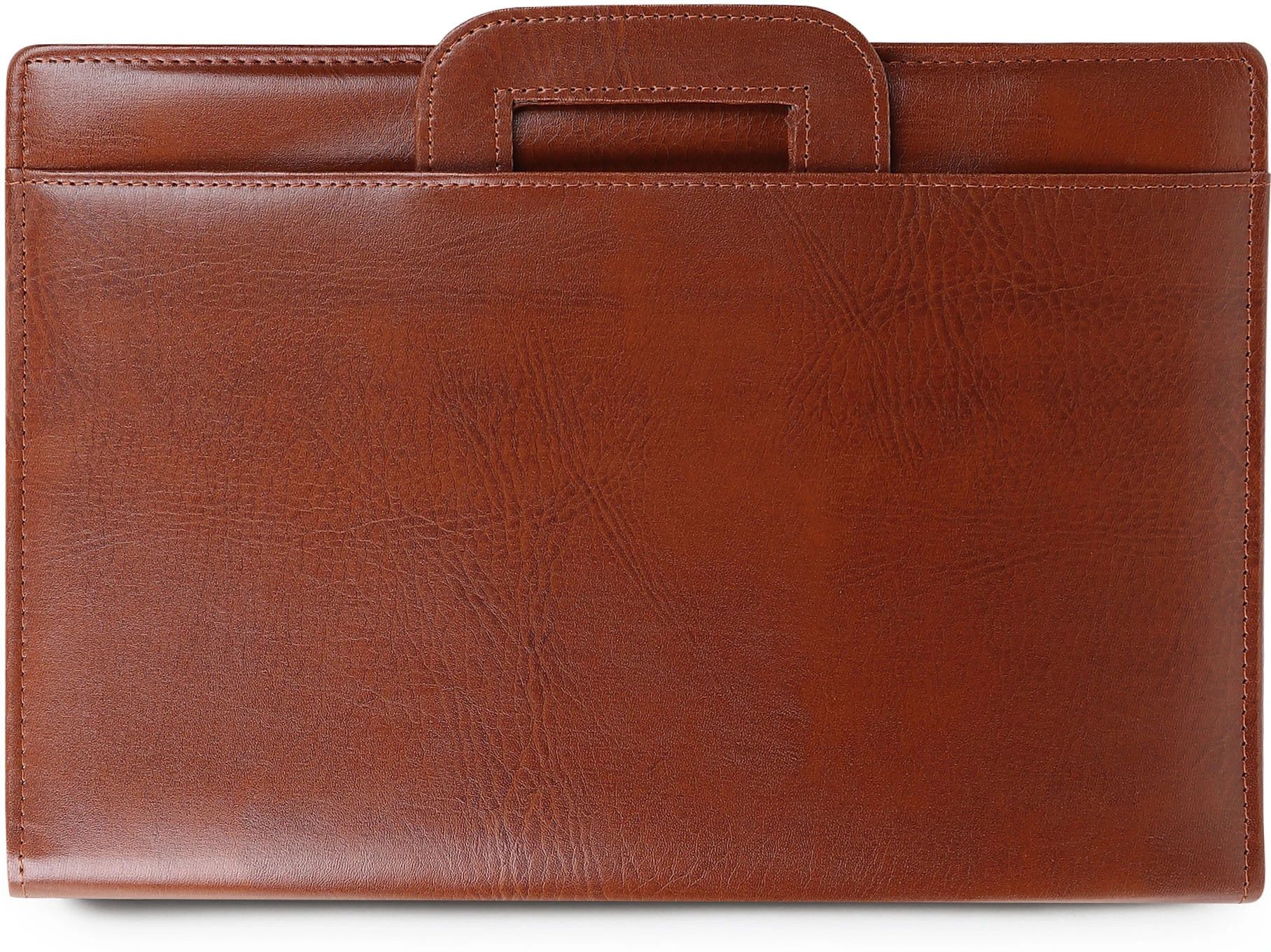 zestale PU Leather Adjustable Handle 2 Ring Document file folder (with 20 leafs)-picture-2