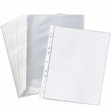 Polypropylene Waterproof Sheet Protector Files with 11 Punched Ring Holes, A4 Size-image-14