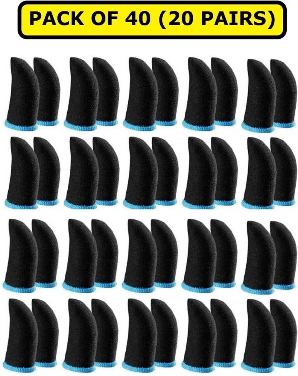 for Mobile Gaming (Anti Slip, Sweat Proof) 20 Pairs Finger Sleeve-image-38
