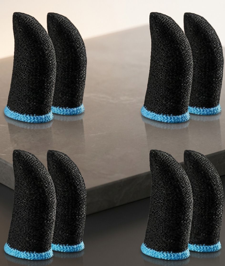 rkfingersleve Pack of 4 Mobile Gaming Finger Sleeves. Sweatproof Touchscreen Thumb Covers Finger Sleeve-picture-46