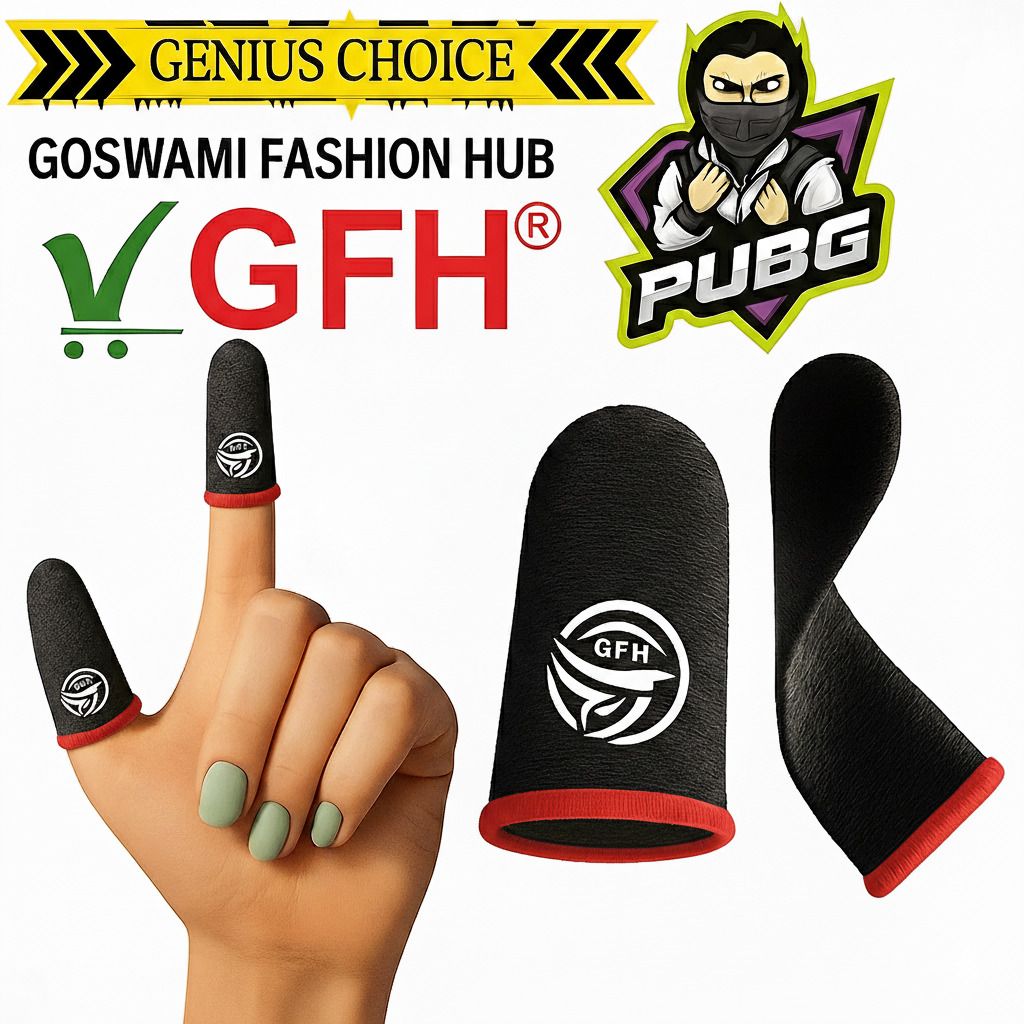 Anti-Sweat, High Sensitivity Thumb Sleeves for BGMI, PUBG | Mobile Game Finger Sleeve