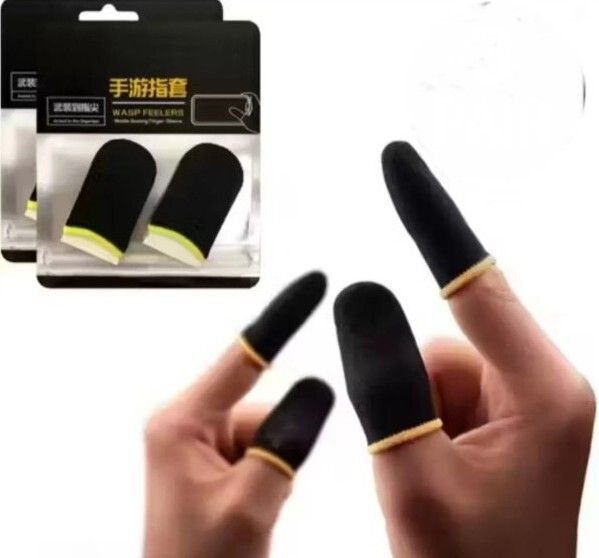 globalkart impex Mobile Gaming Finger Sleeve Pack of 4Piece bm Finger Sleeve-picture-12