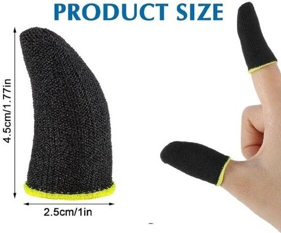 rudra store Black Color Antisweat Finger Sleeve-picture-20