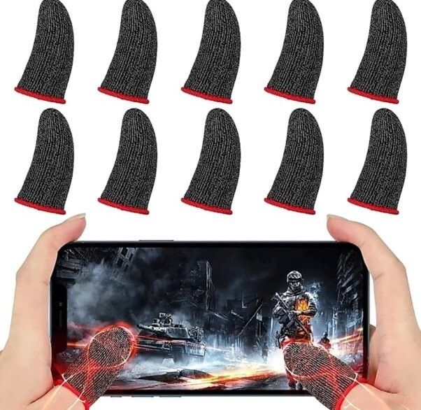 aaru enterprises Sweatproof sleeve for Mobile Gaming Finger Sleeve-picture-46
