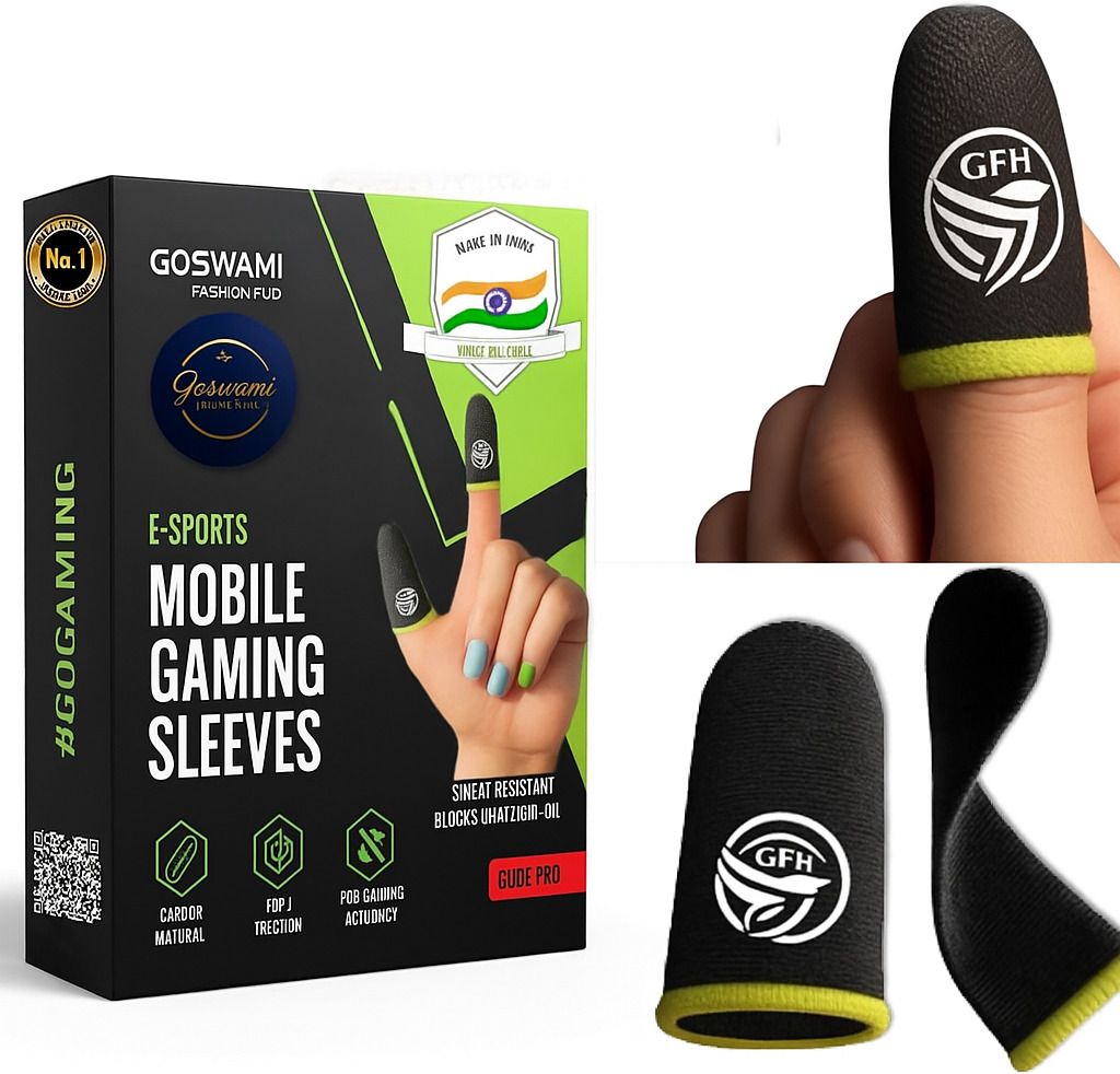 Anti-Sweat High Sensitivity Gaming Thumb Sleeves for PUBG,COD, Free Fire Finger Sleeve