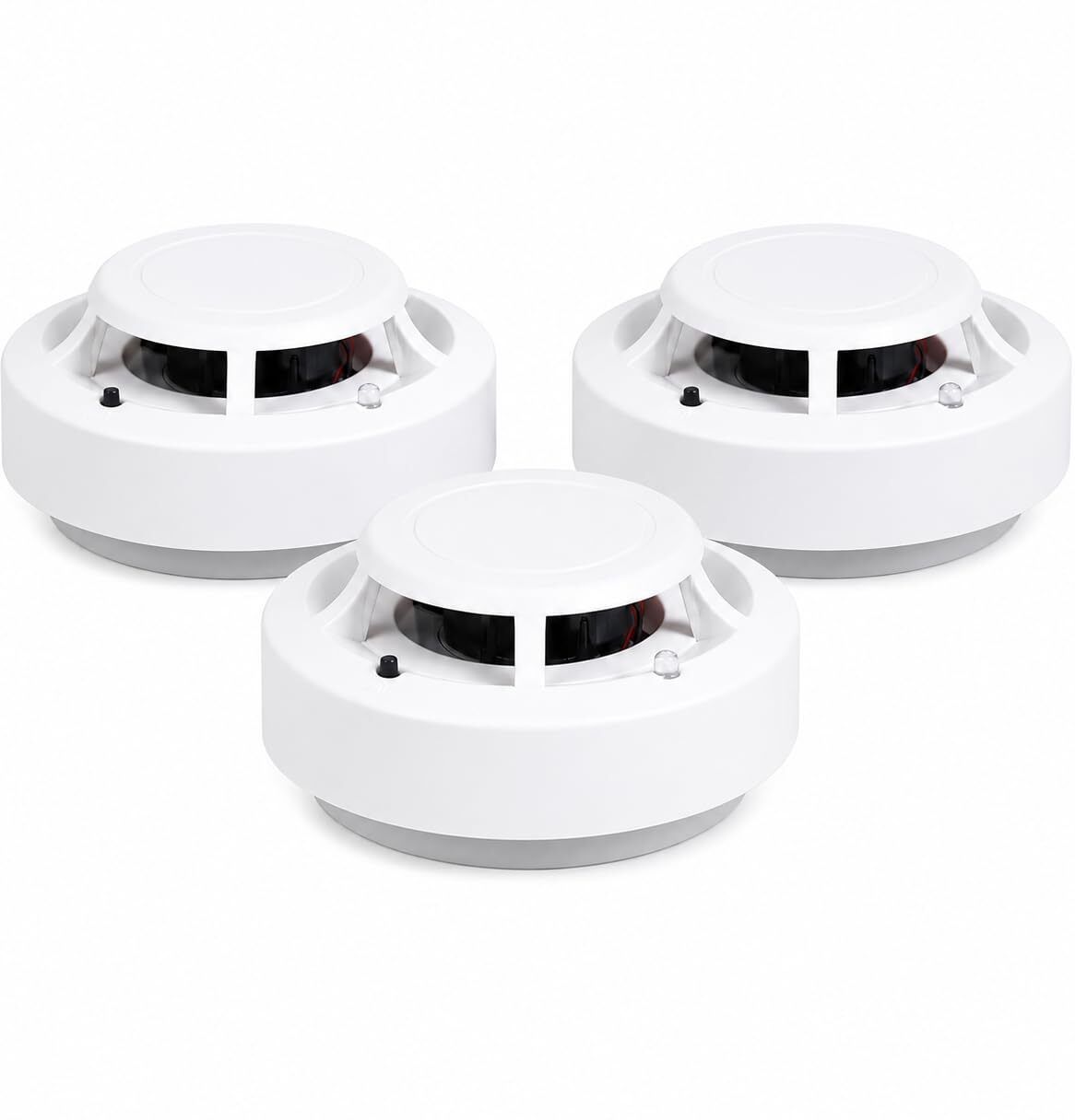 Pack of 3 Smoke Detector Alarm | Photoelectric Fire Alarm Sensor | Ceiling Mount Smoke Alarm-image-12