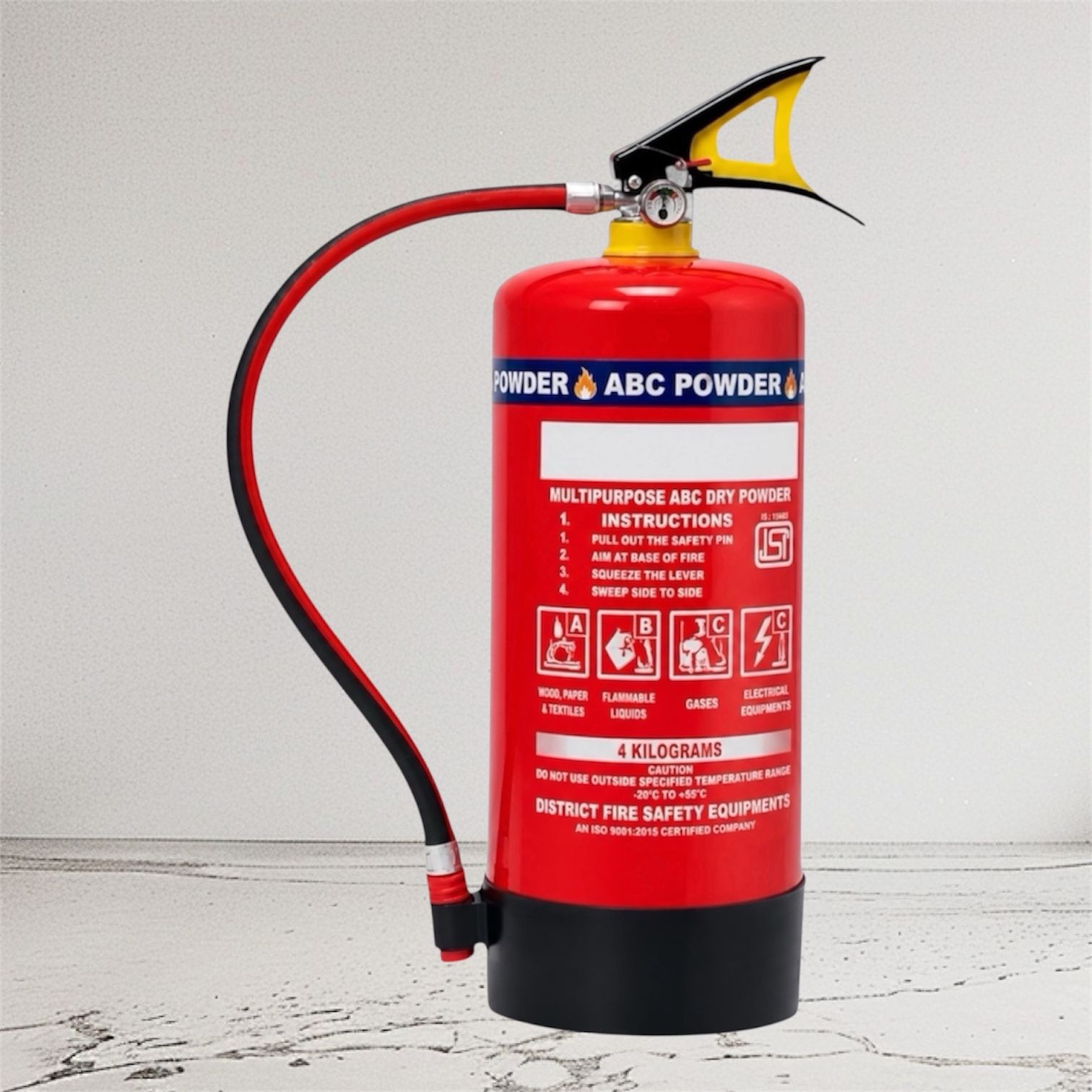 ABC Dry Powder Fire Safety Cylinder 4 Kg for Residential Protection Fire Extinguisher Mount-image-42