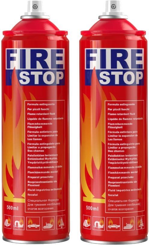 Fire Stop 1Kg ISI Certified Quick Action Fire Safety Spray Fire Extinguisher Mount-image-47