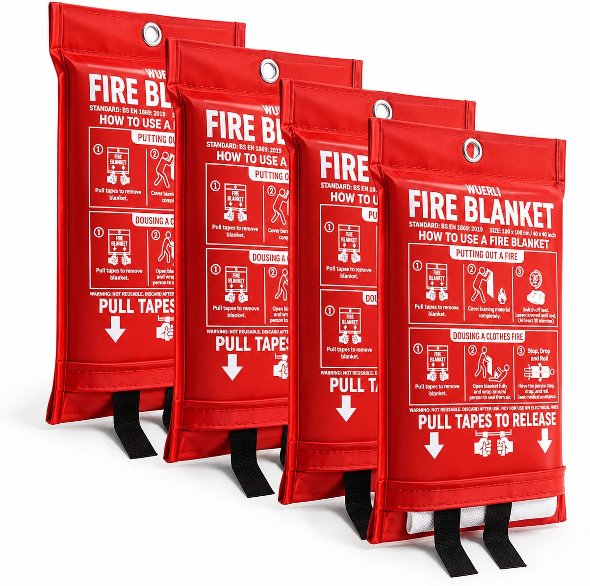 Emergency Guard PACK OF 4 Fire Extinguisher Mount-image-11