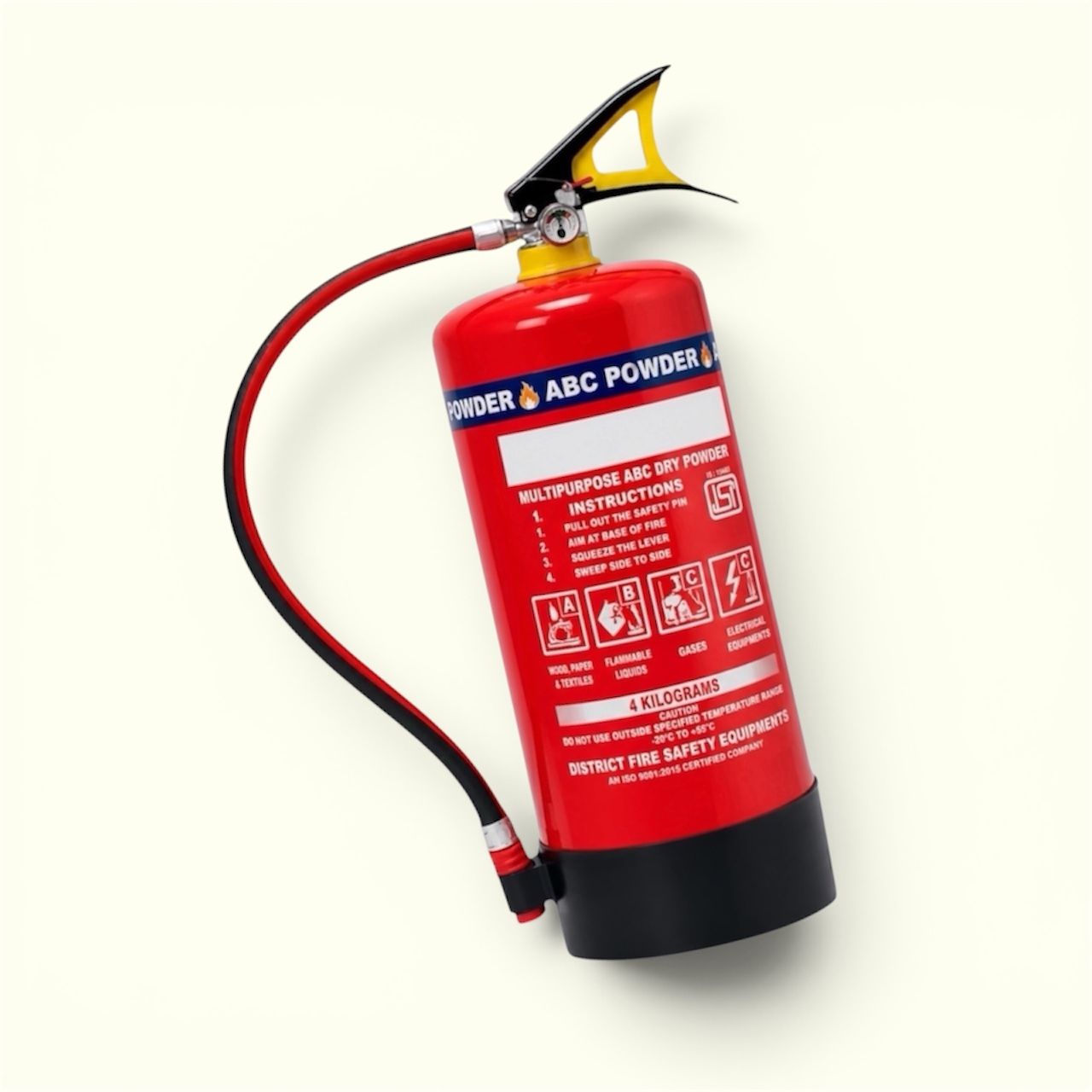 Fire Safety ABC Extinguisher 4 KG for Warehouse and Factory Fire Extinguisher Mount-image-46