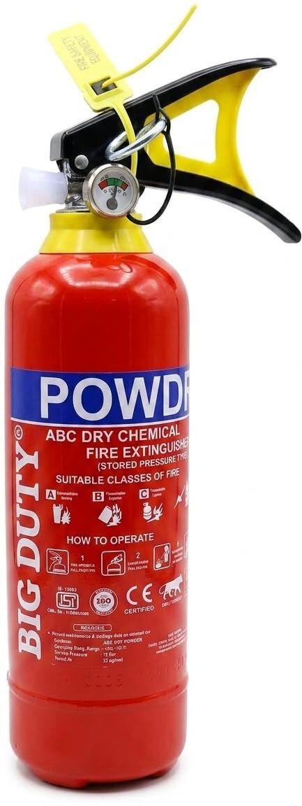 ABC Powder Type 1 Kg Fire Extinguisher Red Fire Extinguisher Fire Extinguisher Mount-image-1
