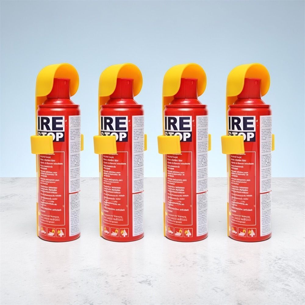 fire stop household safety fire spray pack of 4 for office use fire extinguisher mount