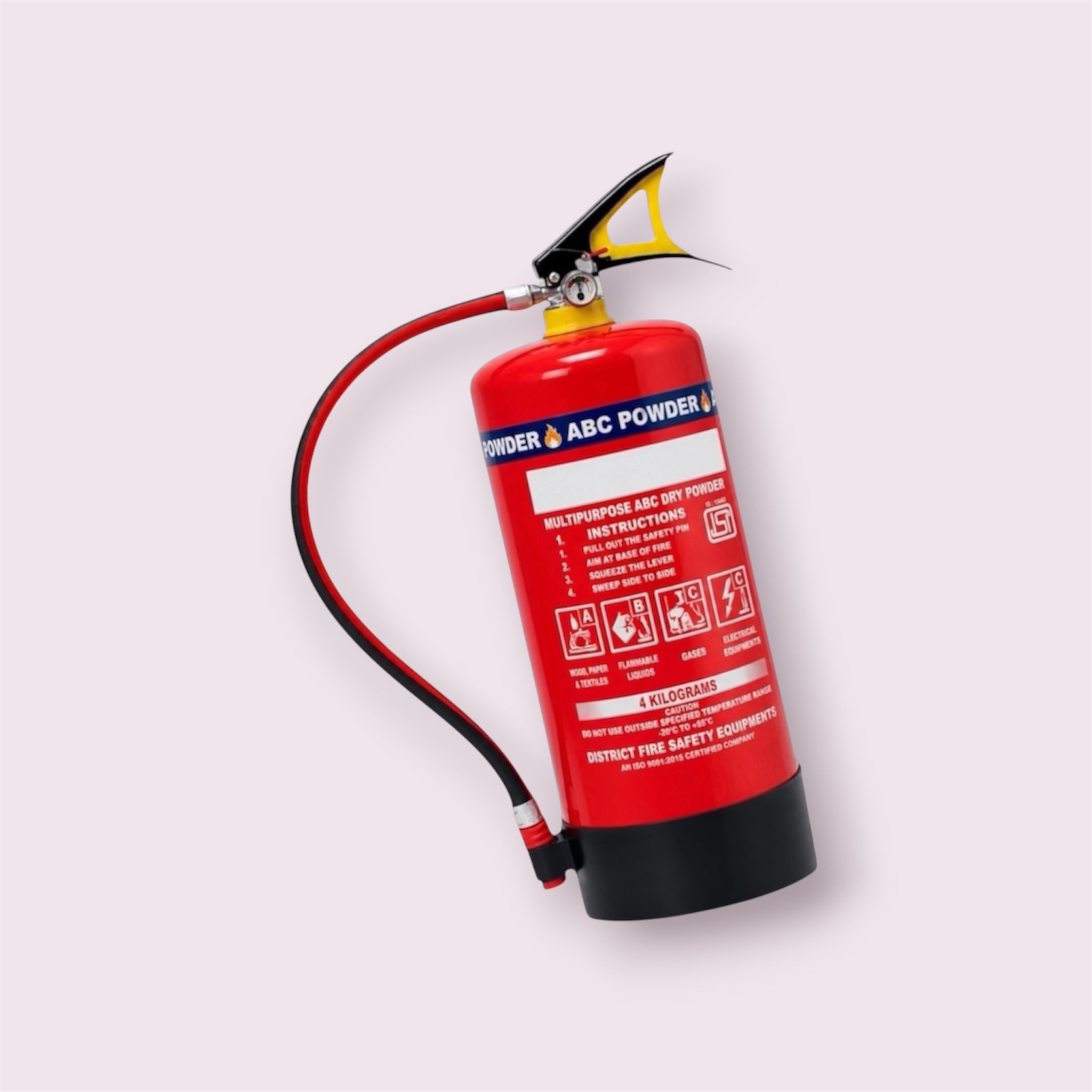 agniraksha 4 KG Multipurpose Fire Extinguisher for Home Office Factory Safety Fire Extinguisher Mount-picture-14