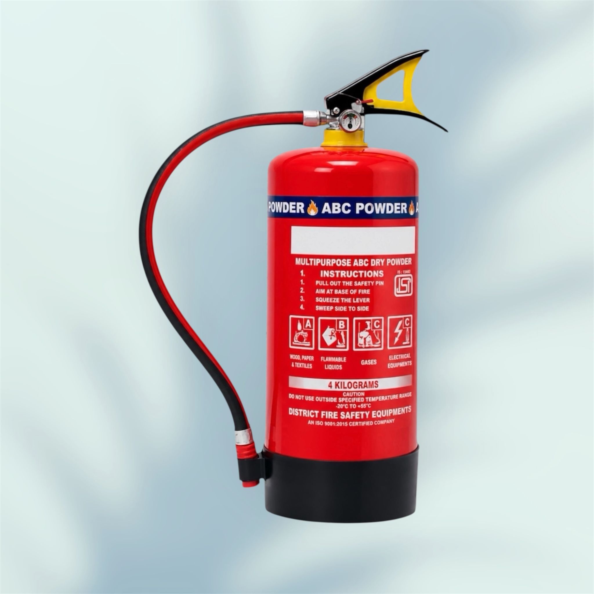 shri fire india ABC Fire Extinguisher 4 Kg for Office Building and Commercial Safety Fire Extinguisher Mount-picture-28