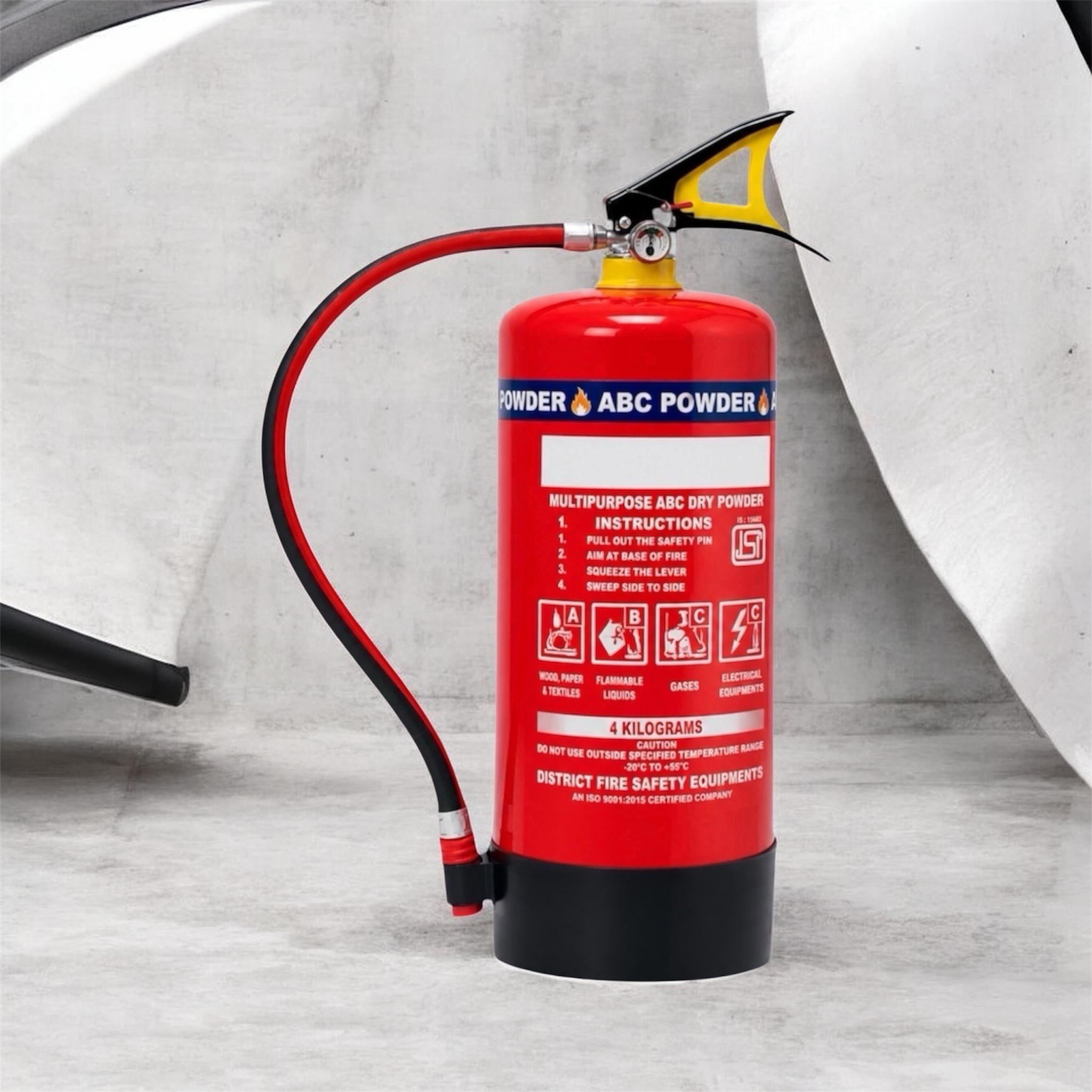 ABC Fire Extinguisher 4 KG Premium Fire Fighting Equipment Fire Extinguisher Mount-image-39